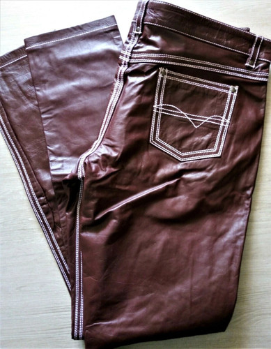 Lederhose weinrot lederjeans - lederhose,
