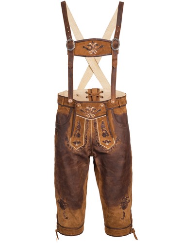 Trachtenlederhose mit träger - trachtenlederhose,
