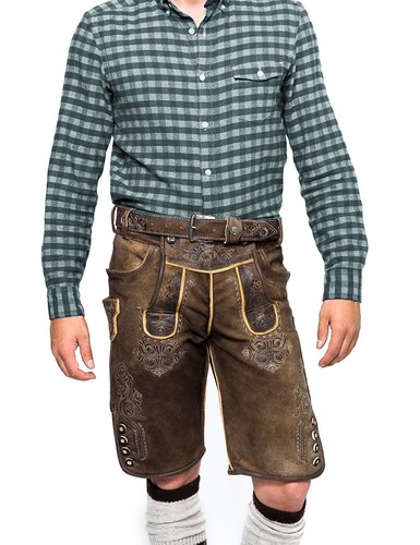 Herren lederhose kurz mit - lederhose,