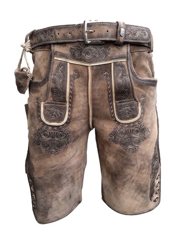 Kurze herren lederhose mit - lederhose,