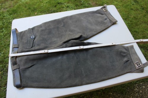 Lederhose grau dickes leder - lederhose,