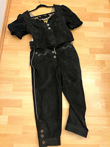 Lederhose mit oberteil - oberteil, /