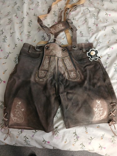 Herren leder lederhose shorts - herren,