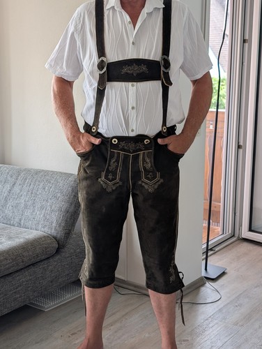 Lederhose echtes leder kaum - leder,,