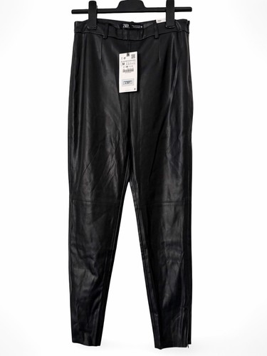 Zara kunstlederhose high waist - kunstlederhose,
