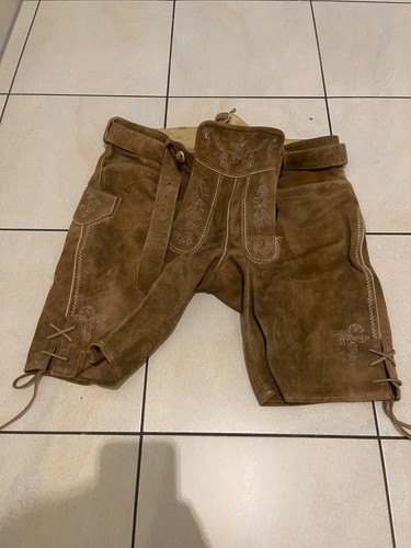 Lederhose 52 braun - lederhose, gr:.