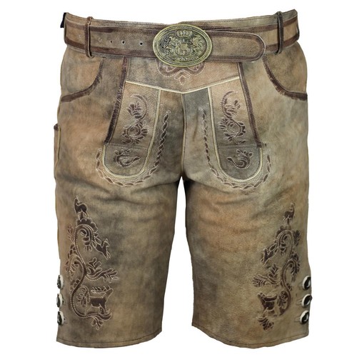 Herren lederhose julian braun - lederhose,