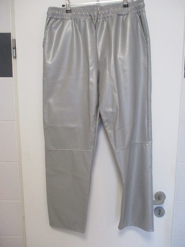 Lederhose xl hellgrau - pu-lederhose,