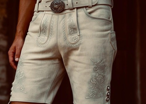 Lederhose herren antik braun - lederhose,