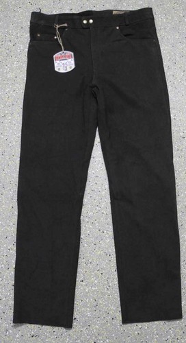 Nubuk leder lederjeans lange - nubuk,