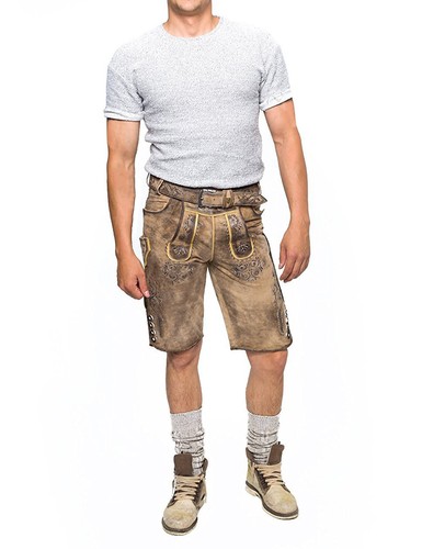 Herren lederhose kurz mit - herren,