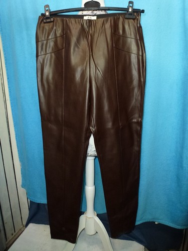 Kunstleder hose braun 40 - hose,