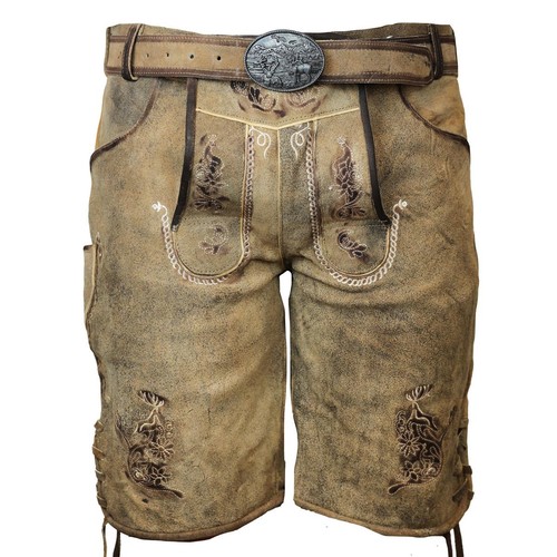 Herren lederhose tim - herren, braun