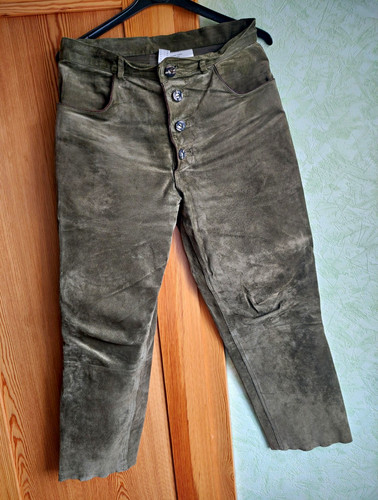 Herren lederhose oliv - lederhose,